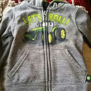 Full zip John deere hooded Jacket